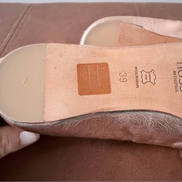 Hoss Intropia Rose Gold Ballet Flats EU Size 39 - Picture 7 of 9